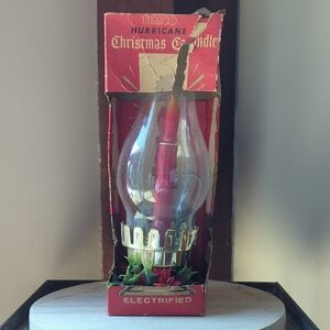 Vintage Timco Electrified Hurricane Christmas Candle 1950's In Box